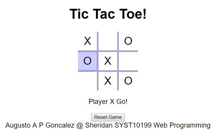 Tic Tac Toe game
